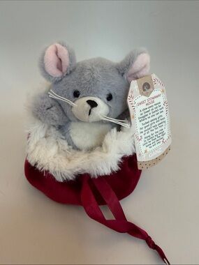New Ganz Sweet Stowaway Cute Mouse Plush Decor